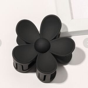 Black Flower Hair Clip
